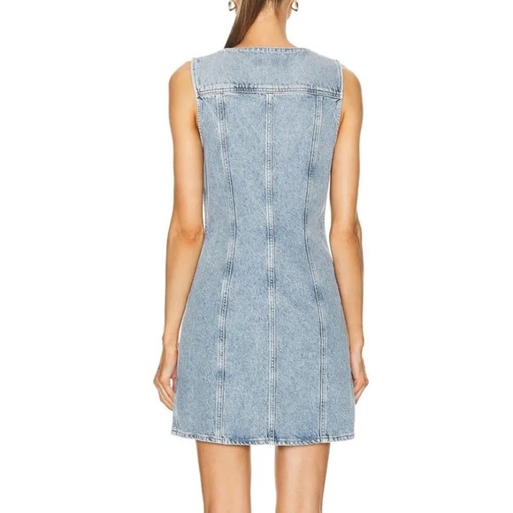 Agolde Trina Denim Dress in Balance - Picture 5 of 9